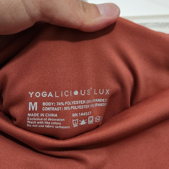 Yogalicious Lux Rust Leggings - Picture 5 of 8